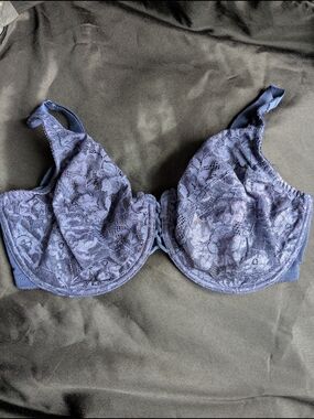Lunaire Lace Underwire Bra - Navy Blue